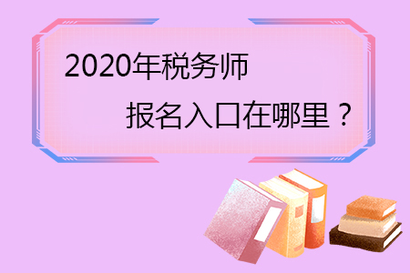 2020年稅務(wù)師報名入口在哪里？