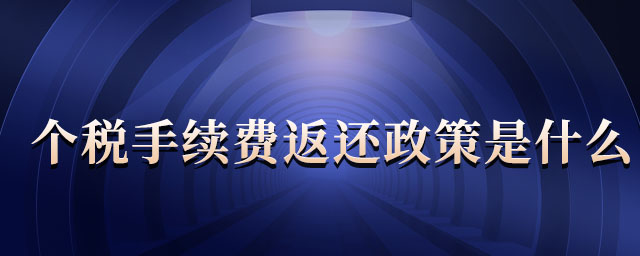 個(gè)稅手續(xù)費(fèi)返還政策是什么