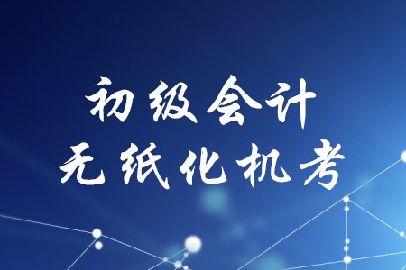 2020年初級(jí)會(huì)計(jì)考試是上機(jī)考試嗎？