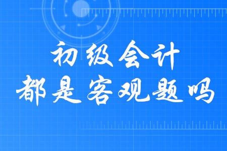 2020年初級會(huì)計(jì)職稱題型全是客觀題嗎？