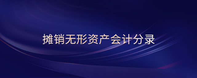 攤銷無形資產(chǎn)會(huì)計(jì)分錄