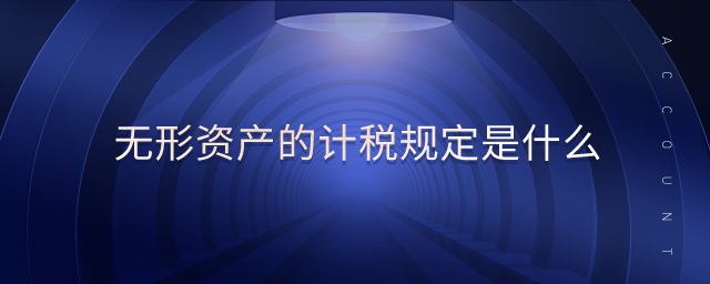 無形資產(chǎn)的計(jì)稅規(guī)定是什么