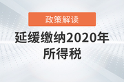稅務(wù)師必看！關(guān)于延緩繳納2020年所得稅有關(guān)事項的政策解讀