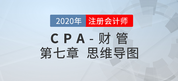 2020年注會(huì)《財(cái)管》第七章思維導(dǎo)圖及自測習(xí)題
