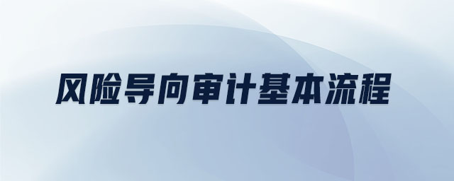 風險導向審計基本流程