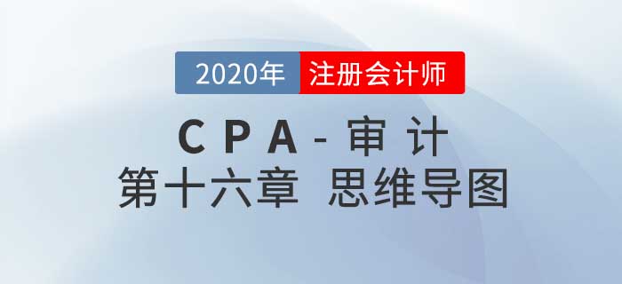 2020年注會《審計》第十六章思維導圖及自測習題
