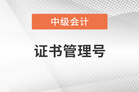 中級(jí)會(huì)計(jì)職稱證書編號(hào)查詢流程是什么？