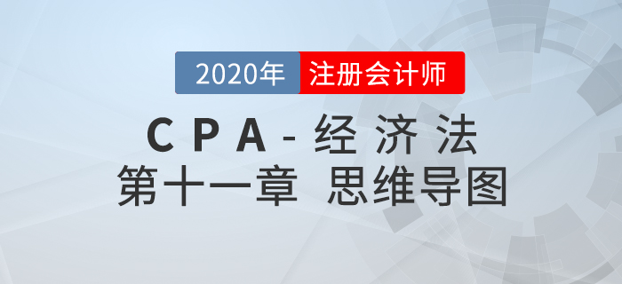 2020年注會《經(jīng)濟法》第十一章思維導圖及自測習題