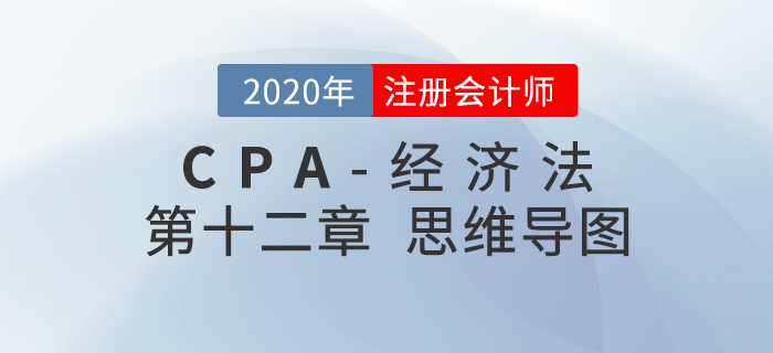 2020年注會《經(jīng)濟法》第十二章思維導(dǎo)圖及自測習題