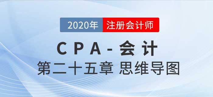 2020年注會《會計(jì)》第二十五章思維導(dǎo)圖及自測習(xí)題