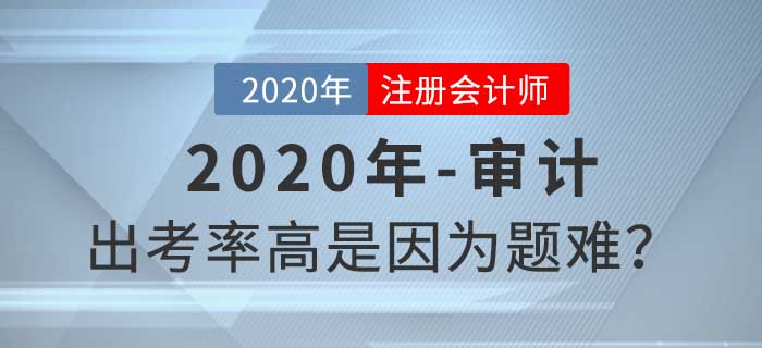 聽說審計出考率很高，題目真的有那么難嗎？