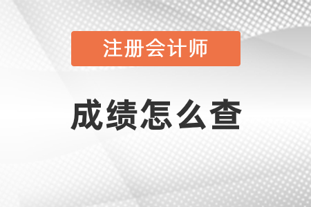2020年注冊(cè)會(huì)計(jì)師成績(jī)出來(lái)了，該怎么查？