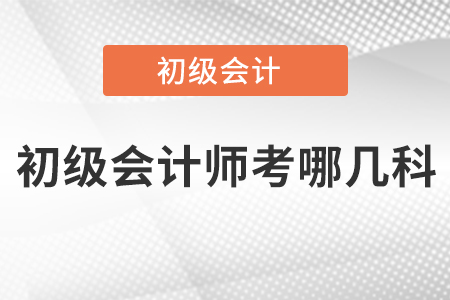 初級(jí)會(huì)計(jì)師考哪幾科