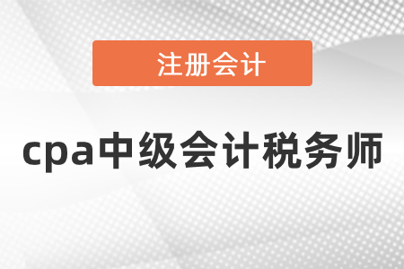 同年備考cpa中級會(huì)計(jì)稅務(wù)師的備考安排