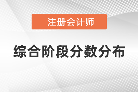 注冊(cè)會(huì)計(jì)師綜合階段分?jǐn)?shù)分布須知