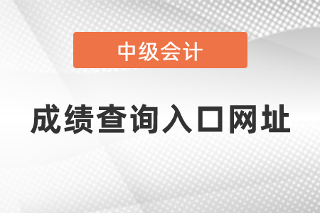 中級(jí)會(huì)計(jì)證成績查詢?nèi)肟诰W(wǎng)址