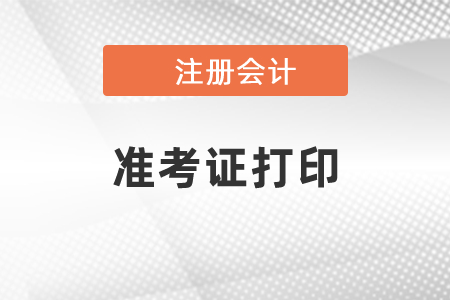 2021年北京市東城區(qū)CPA考試準(zhǔn)考證要怎么打印