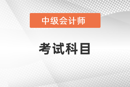 2021江西省上饒中級會計師職稱考試科目有幾個？