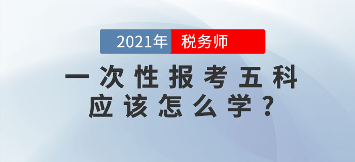 備考稅務(wù)師考試，想要一次性報(bào)考五科應(yīng)該怎么學(xué)？