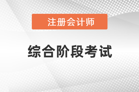 2021年注冊會(huì)計(jì)師綜合階段考試科目