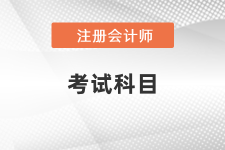 2021年河南省安陽注冊會計(jì)師綜合階段考試科目