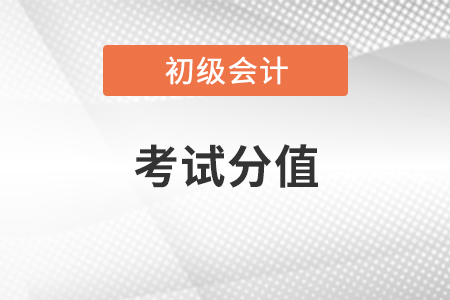 初級(jí)會(huì)計(jì)職稱(chēng)考試分值