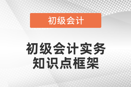 初級會(huì)計(jì)實(shí)務(wù)知識(shí)點(diǎn)框架