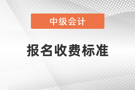 中級會計(jì)考試報名收費(fèi)標(biāo)準(zhǔn)