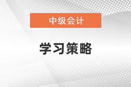 中級(jí)會(huì)計(jì)學(xué)習(xí)策略
