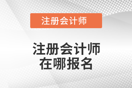 廣西注冊會(huì)計(jì)師在哪報(bào)名