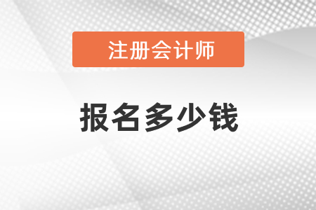 2021年度注會考試報(bào)名多少錢