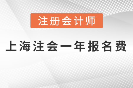 上海市楊浦區(qū)2021年注會(huì)一科報(bào)名費(fèi)多少錢？