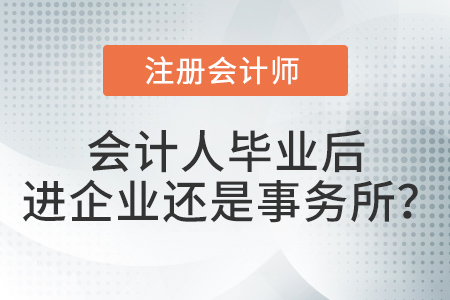 畢業(yè)以后去企業(yè)做會(huì)計(jì)還是去會(huì)計(jì)師事務(wù)所做審計(jì)？注會(huì)考生選擇…