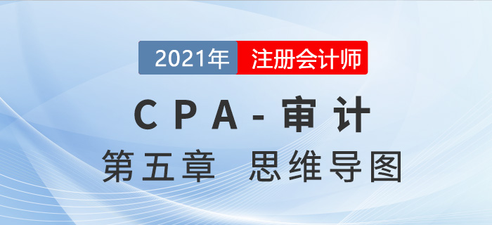 2021年注會審計第五章思維導(dǎo)圖