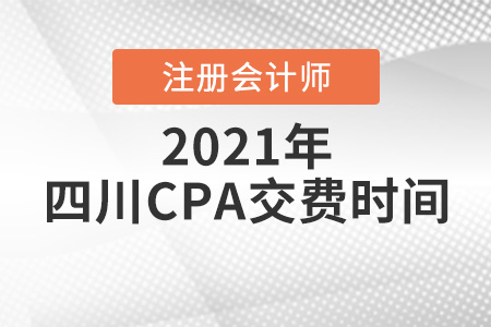 四川省瀘州注冊會計師2021報名交費時間