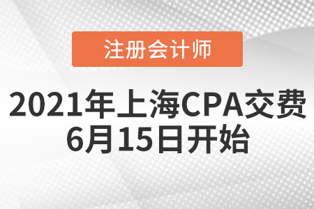上海市楊浦區(qū)2021注冊(cè)會(huì)計(jì)師交費(fèi)時(shí)間為6月15日開始