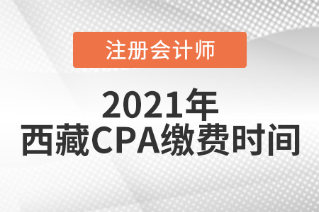 西藏CPA報(bào)名繳費(fèi)時(shí)間2021年6月15日開始