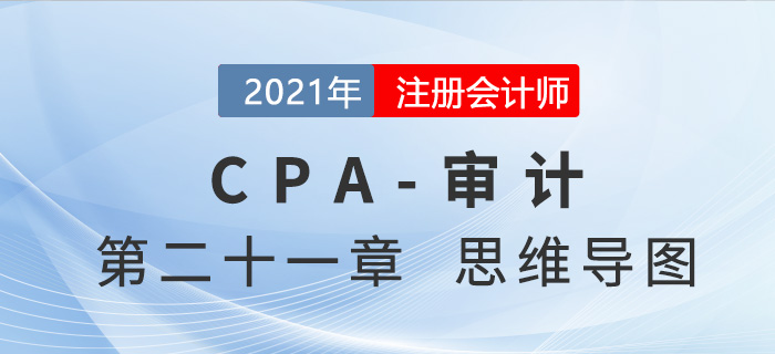 2021年注會(huì)審計(jì)第十八章思維導(dǎo)圖