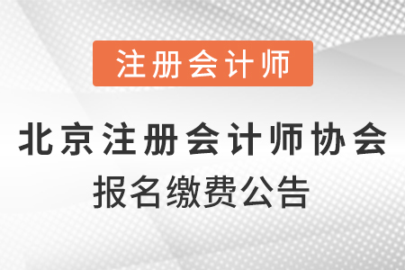 北京市朝陽(yáng)區(qū)2021注冊(cè)會(huì)計(jì)師協(xié)會(huì)報(bào)名繳費(fèi)公告