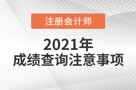 注冊(cè)會(huì)計(jì)師成績(jī)查詢注意事項(xiàng)