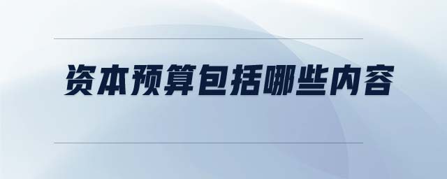 資本預算包括哪些內容