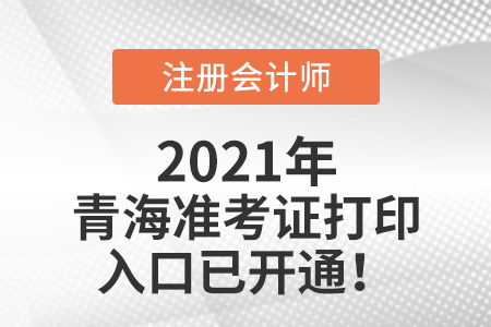 青海2021年注冊會計師準考證下載網(wǎng)站已開通