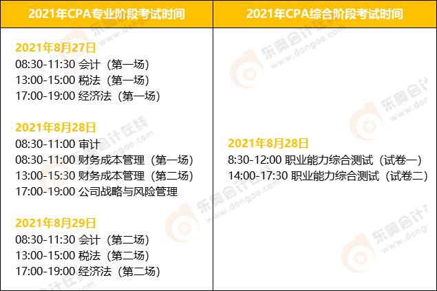2021年注冊(cè)會(huì)計(jì)師考試時(shí)間確定為8月底