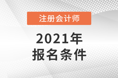 江蘇省鎮(zhèn)江注冊(cè)會(huì)計(jì)師報(bào)名條件2021年