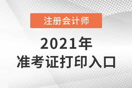 注冊會計師打印準(zhǔn)考證入口網(wǎng)址