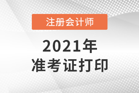 河南省安陽2021年cpa準考證打印時間