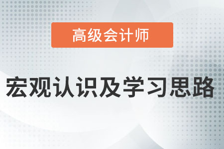 把握高級(jí)會(huì)計(jì)師考試的宏觀認(rèn)識(shí)及學(xué)習(xí)思路