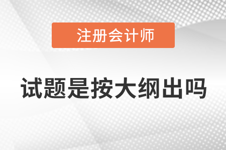 注會試題是按大綱出嗎？