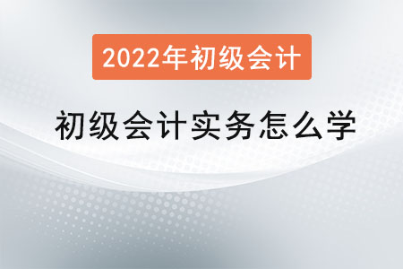 初級會計(jì)實(shí)務(wù)怎么學(xué)