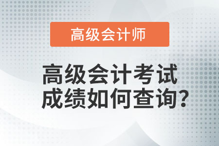 高級(jí)會(huì)計(jì)考試成績(jī)?nèi)绾尾樵?xún)？